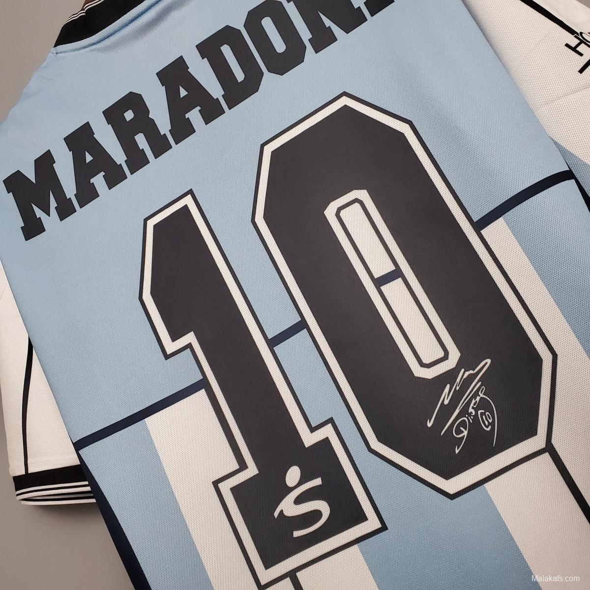 Argentina 2001 - Retro version jersey - #10 Maradona