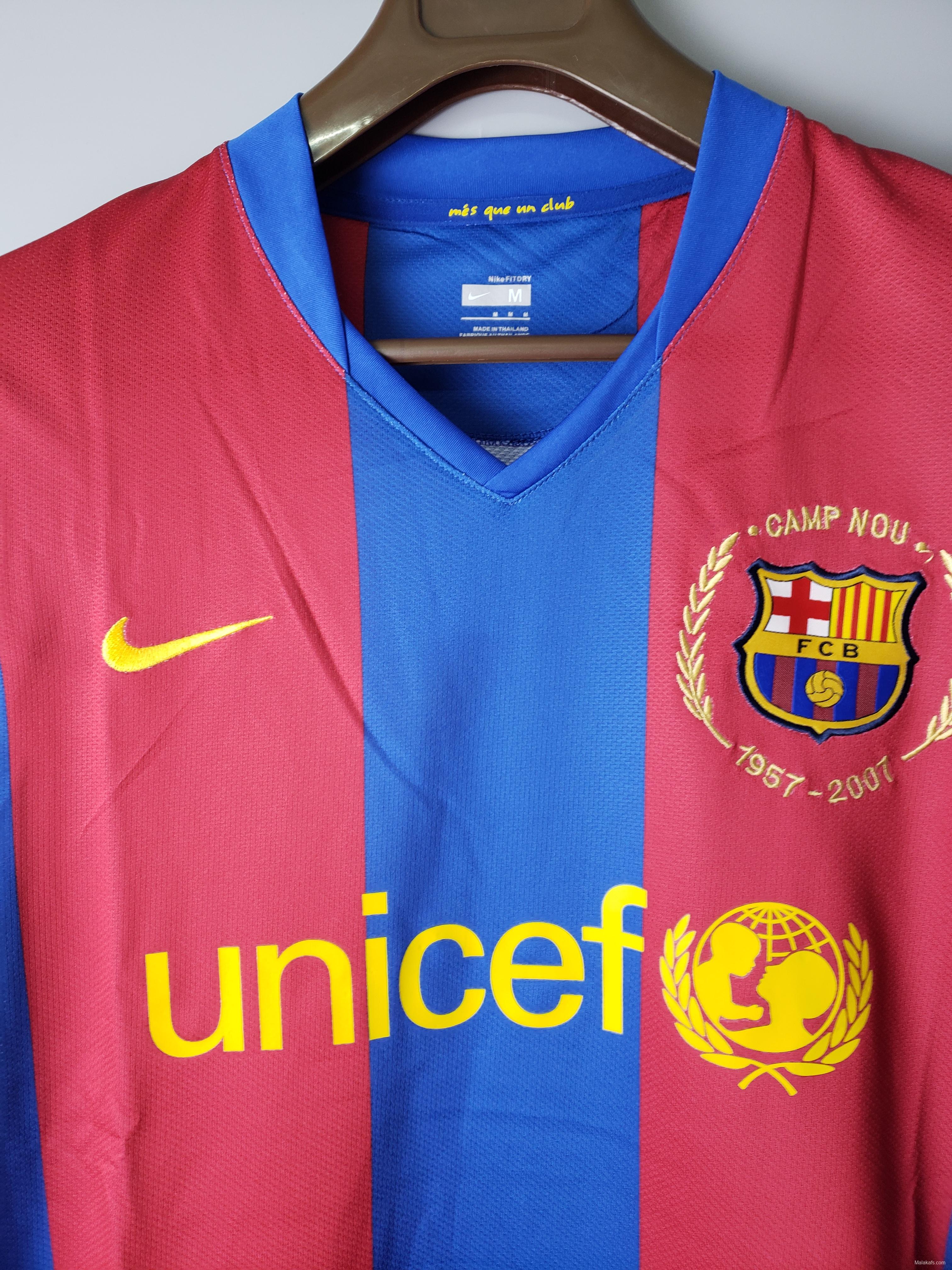 Retro 07/08 Barcelona home Soccer Jersey