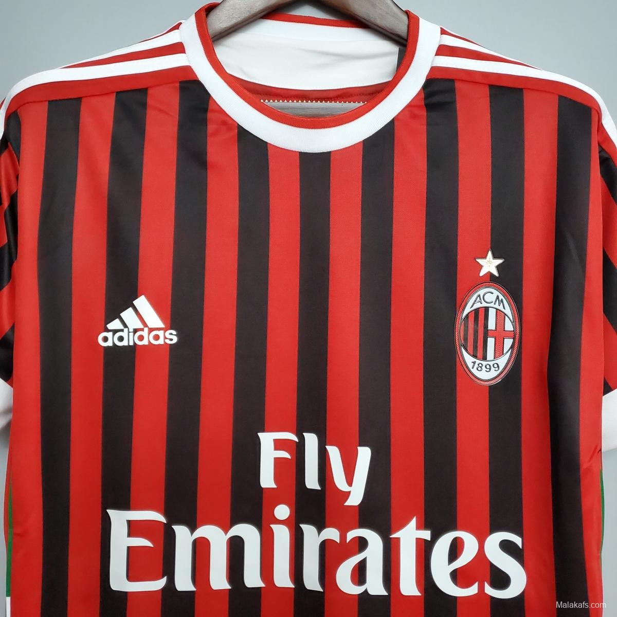 Retro 11/12 AC Milan home Soccer Jersey