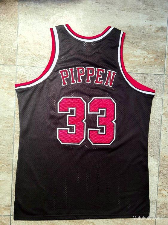 Men's Scottie Pippen Black Retro Classic Team Jersey