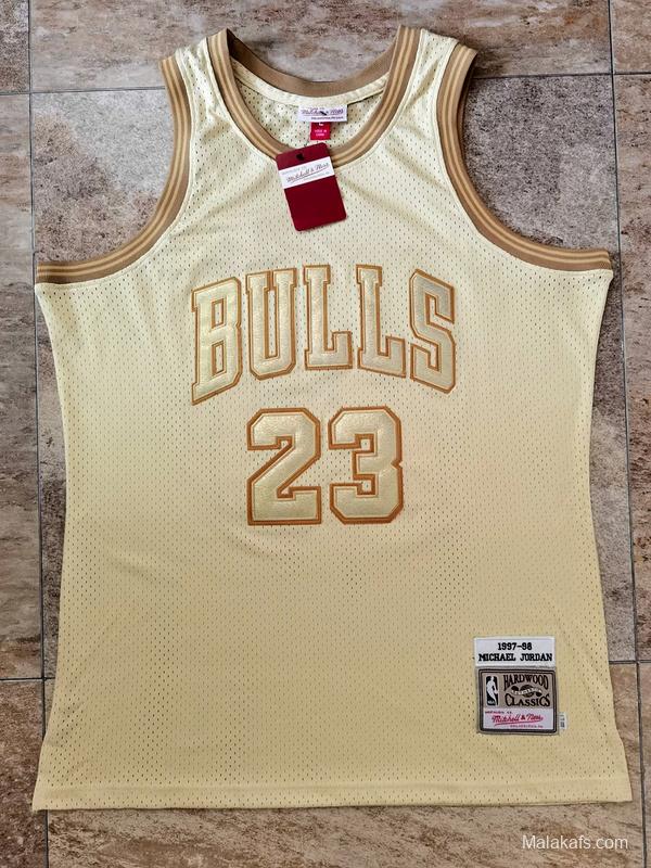 Men's Michael Jordan Golden Retro Classic Team Jersey