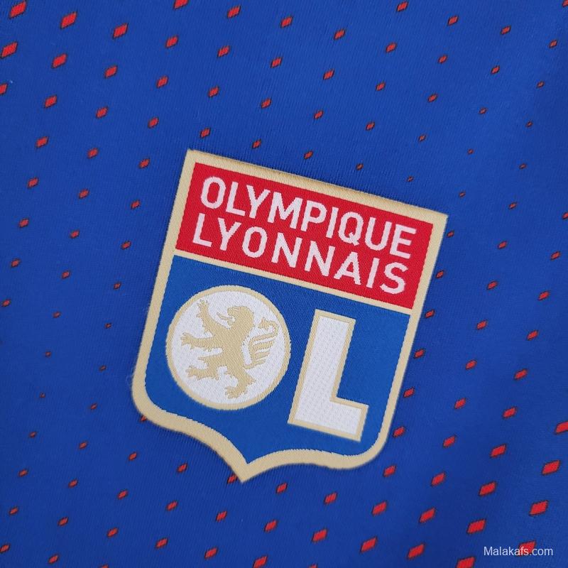 22/23 Lyon Forth Blue Soccer Jersey
