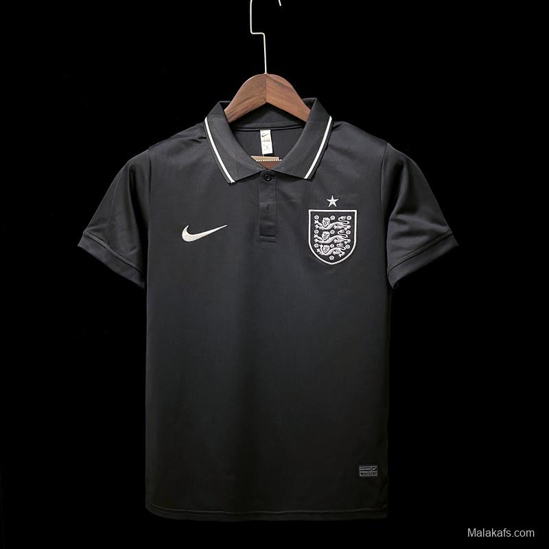 England 22/23 Pre Match Black Polo