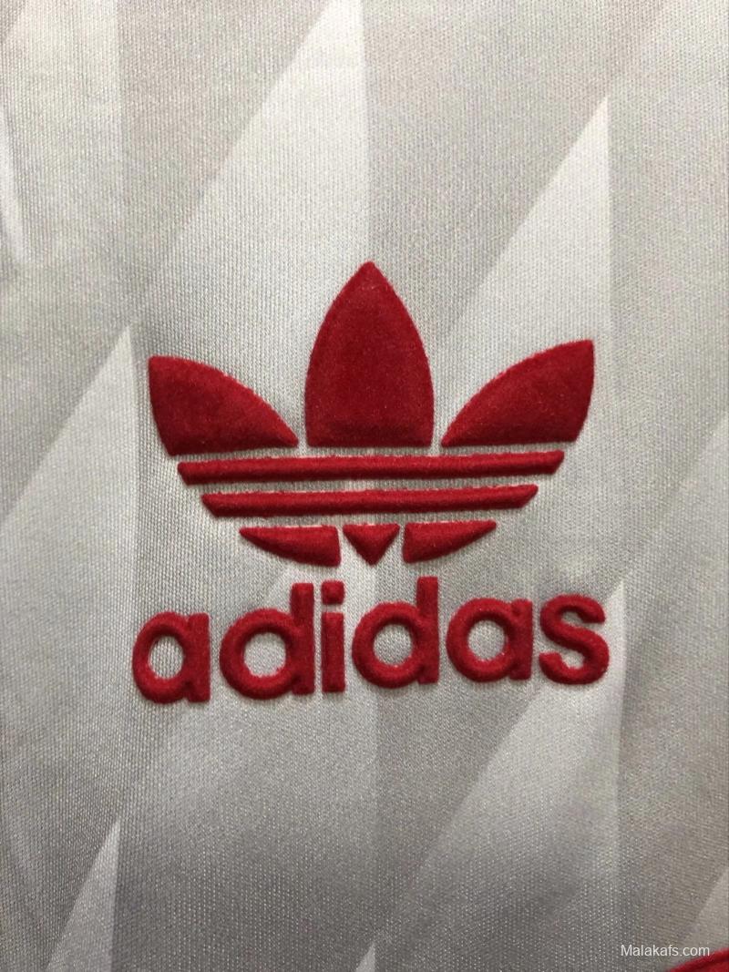 Retro 89/91 Long Sleeve Liverpool Away Soccer Jersey