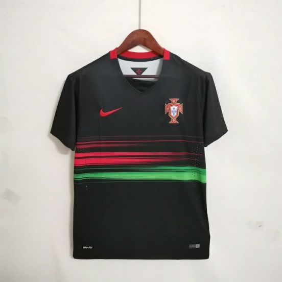 Portugal Away Retro 2015 Black Jersey