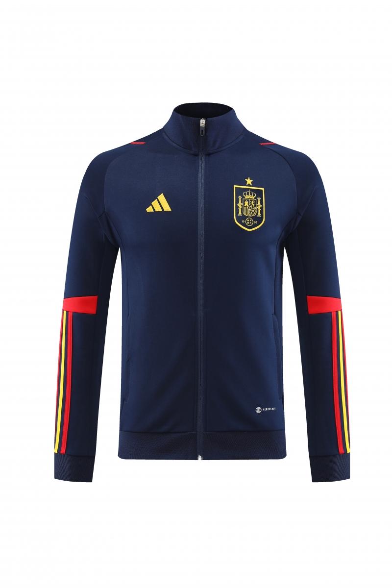 Spain 22/23 Navy Full Zipper Tracksuit