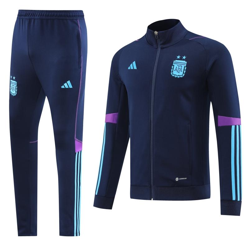 Argentina - 2 estrellas - Navy Full Zipper Tracksuit