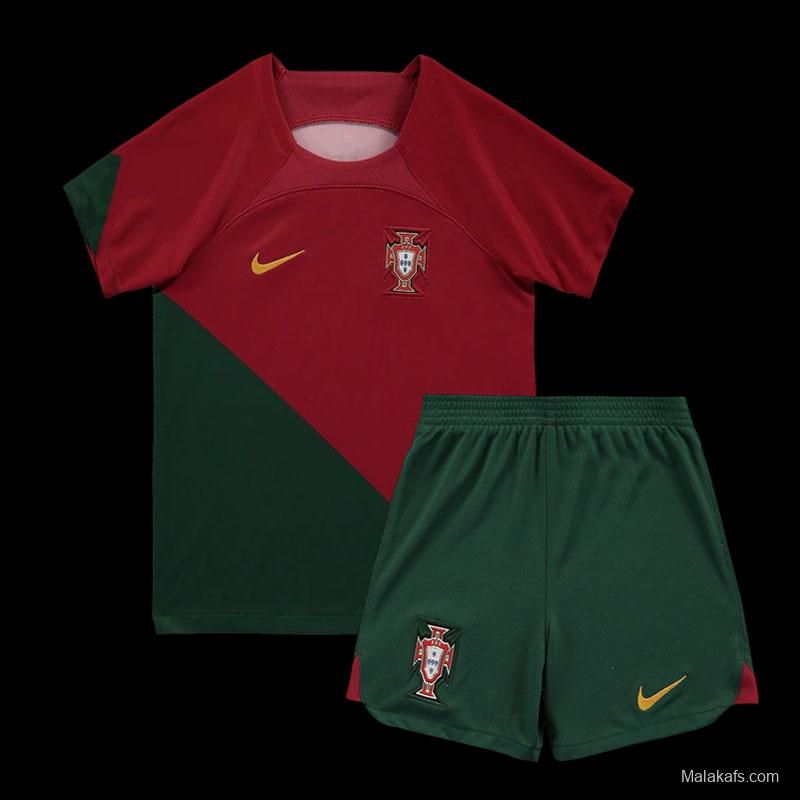 Portugal 2022 Home Kids Jersey