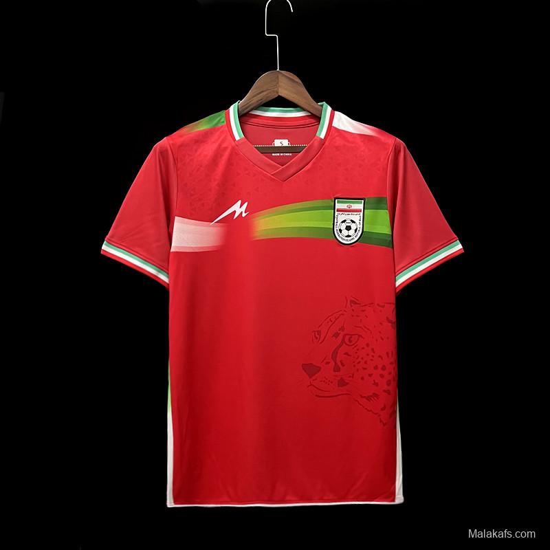 Iran 2022 Away Red Jersey