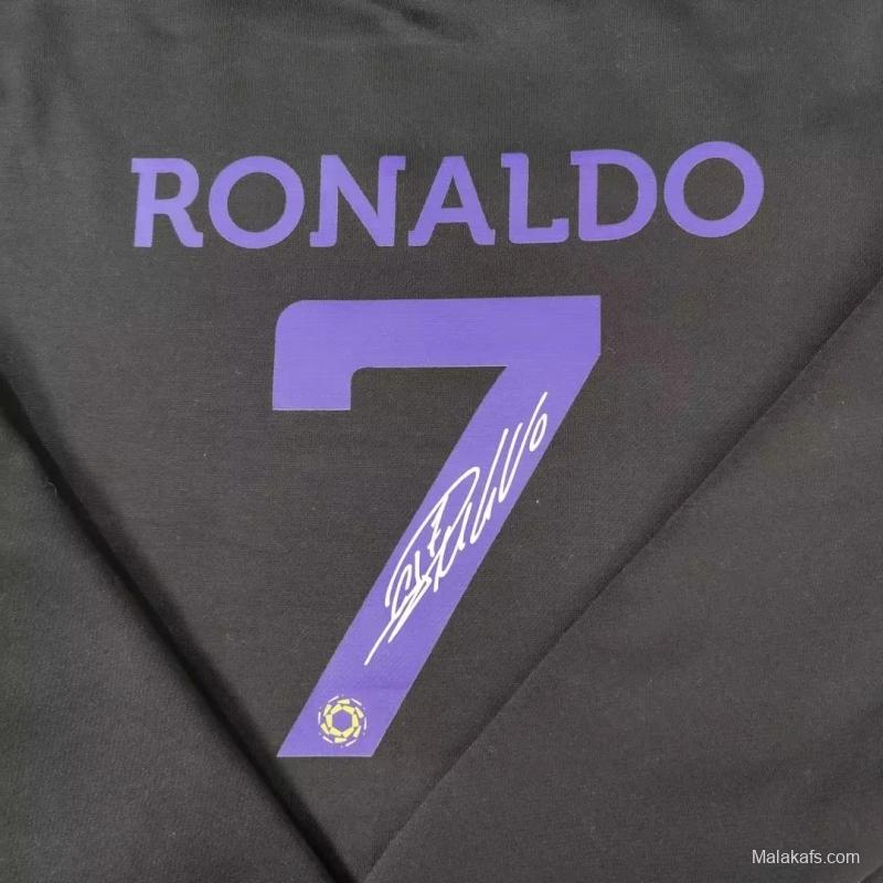 Al-Nassr FC 22/23 Home  - CR7 Ronaldo -  Black Hoodie