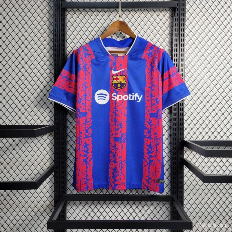 23-24 Barcelona Blue Training Jersey