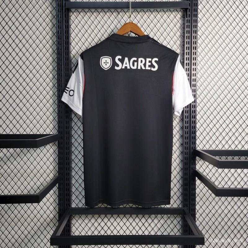 Retro 13-14 Benfica  Away Black/White Jersey