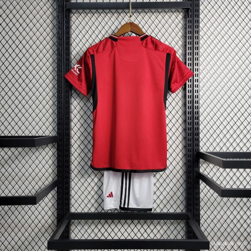 23-24 Kids Manchester United Home Jersey