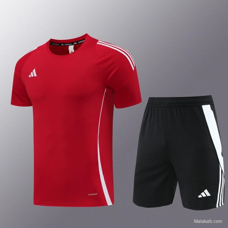 2024 Adidas Red Short Sleeve Jersey+Shorts