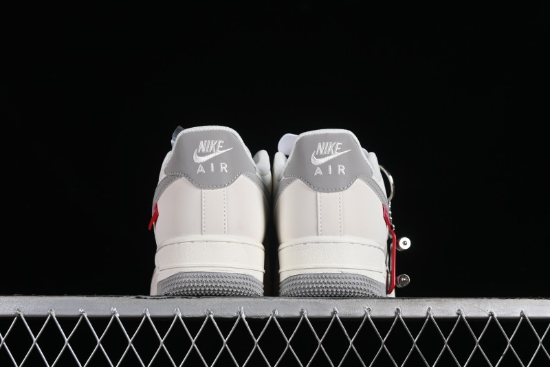 Supreme x Nike Air Force 1 '07 Low Beige Grey Casual Skate Shoes - HD1968-018