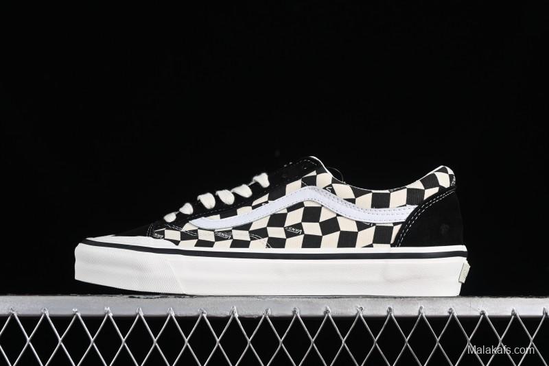 Vans Old Skool Reissue 136 High-End Series Canvas Sneakers with Toe Cap Design - VN000MT6BPQ