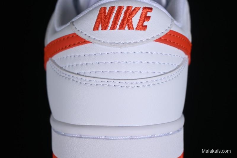 Nike SB Dunk Low White Orange Low-Top Casual Skateboarding Shoes - DV0831-103