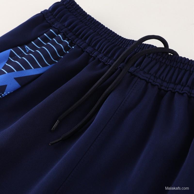 2024 Italy Navy Full Zipper Jacket +Long Pants