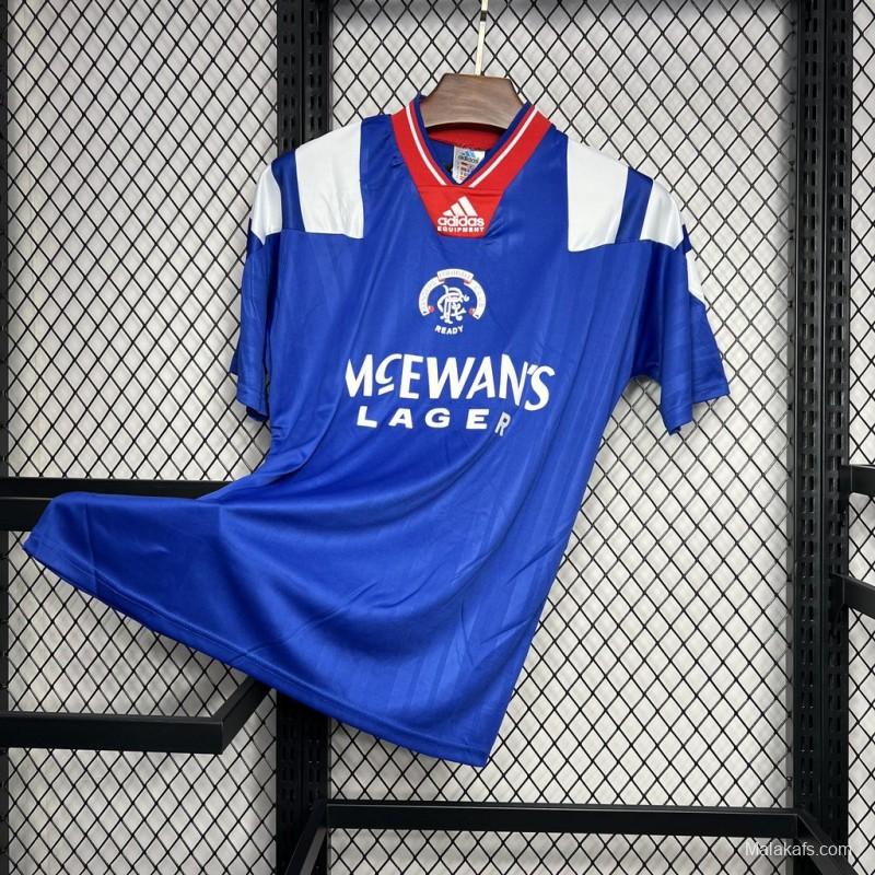 Retro 92/94 Glasgow Rangers Home Jersey