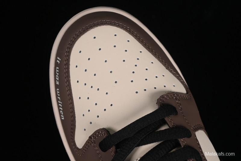 Nike SB Dunk Low Casual Skateboarding Shoes in Black/Brown - MU0232-370