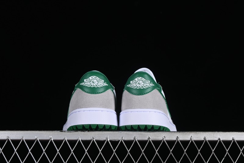Nike Air Jordan 1 Low Golf Shoes Grey White Green - DD9315-112