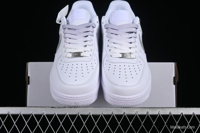 Nike Air Force 1 '07 Low Customized Anime Theme Gradient Grey Swoosh Casual Sneakers - FN0366-102