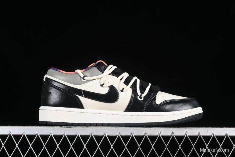 Nike Air Jordan 1 Low AJ1 Panda Prank Hip-Hop Theme - Big Shots Casual Sneakers