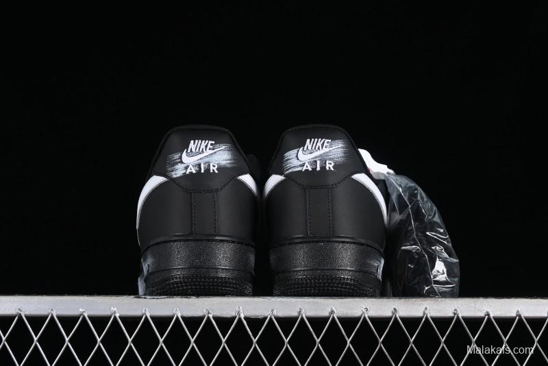 Nike Air Force 1 '07 Low Classic Black White Swoosh Casual Sneakers - FZ0627-010