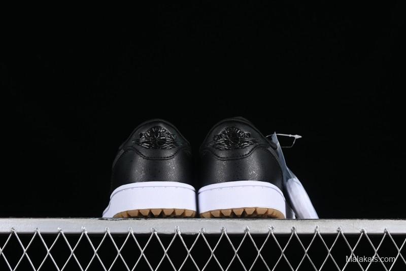 Nike Air Jordan 1 Low Golf Shoes Black Snake Pattern - DD9315-005