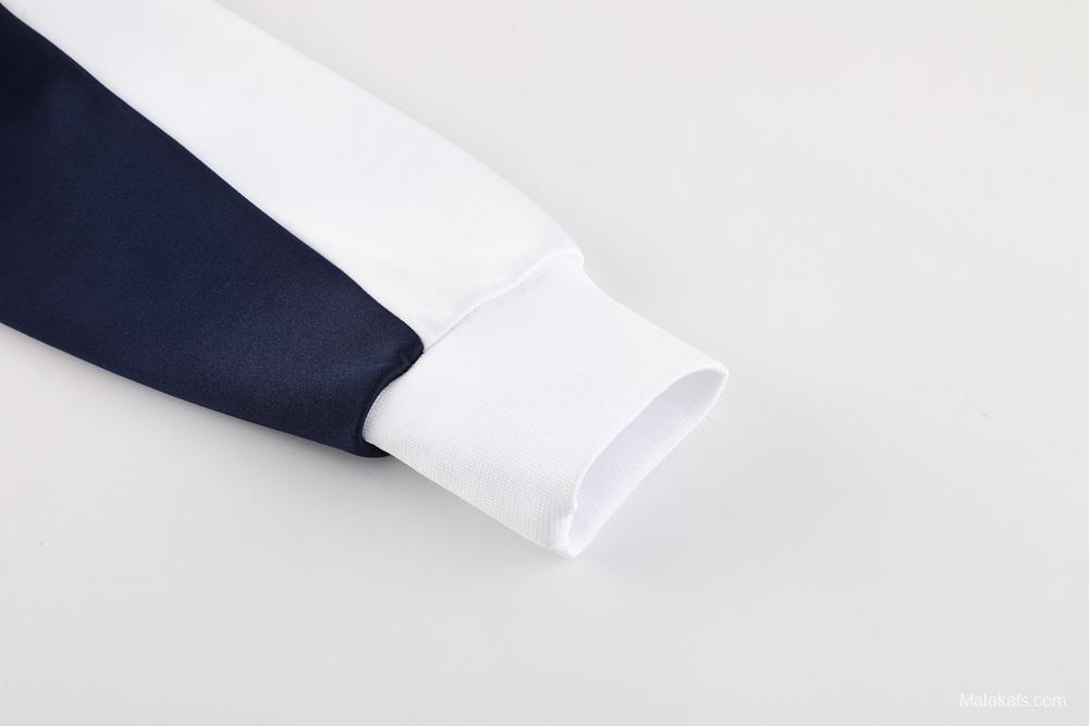 24/25 Olympique Marseille White Full Zipper Jacket +Long Pants