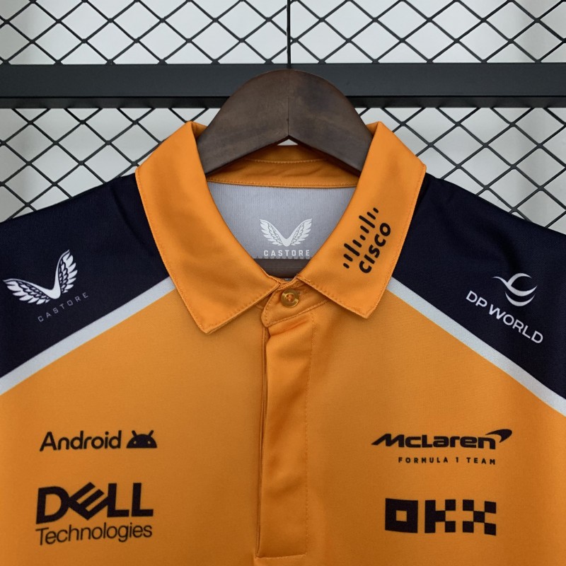 2025 Polo F1 Formula  Orange Mclaren  Jersey