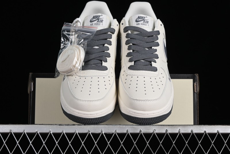 Nike Air Force 1'07 Low "Keep Fresh" Casual Sneakers in Dark Gray with Small Swoosh - BM2023-105