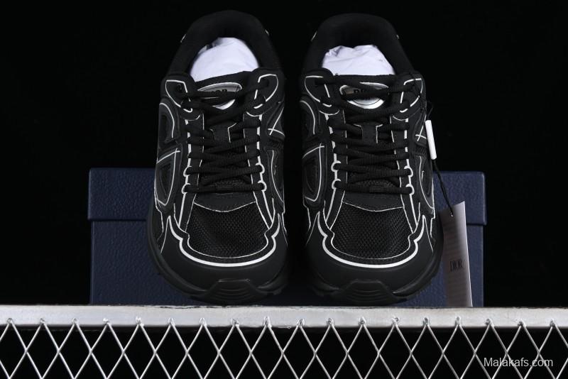 Dior B30 Sneakers with Reflective CD30 Logo and Lightweight Rubber Sole - CD30