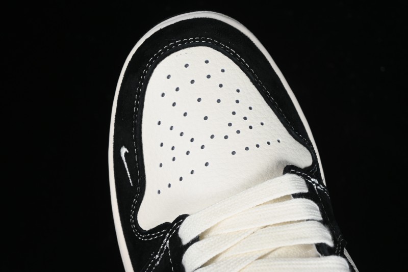 Nike Air Jordan 1 Low LV Collaboration - Black Warrior Custom High-End Basketball Shoes - SJ9950-007