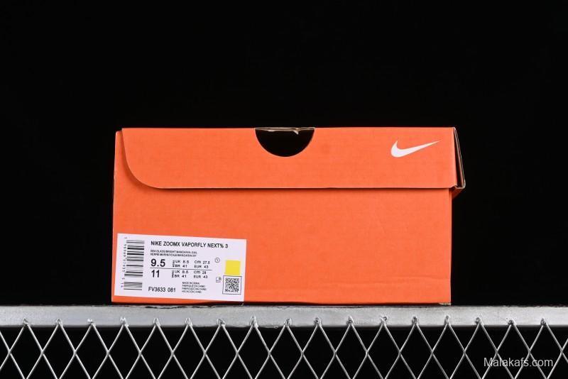Nike ZoomX Vaporfly NEXT% 3 Marathon Series Foam Ultra-Lightweight Cushioned Running Shoes - FV3633-081