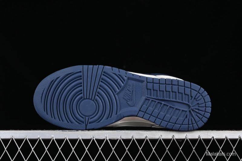 Nike SB Dunk Low UN Collaboration - Light Blue Swoosh Anniversary Custom Low-Top Casual Skate Shoes - FC1688-138