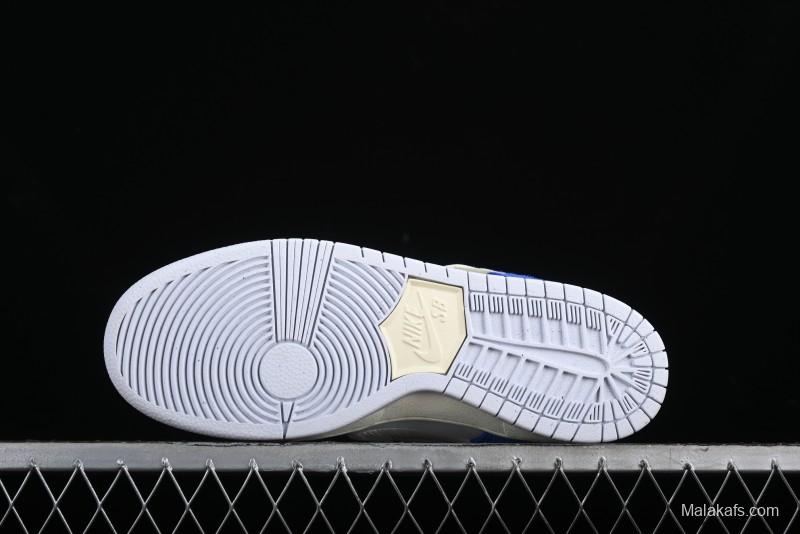 Nike April Skateboards SB Dunk Low Collaboration - Ice Rose SB Shattered Backboard Casual Skate Shoes FD2562-400