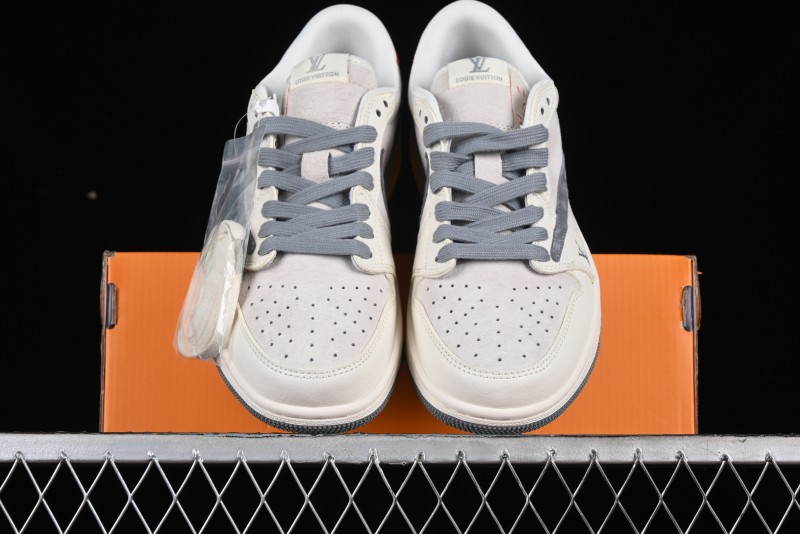 Nike Travis Scott x Fragment Design x Air Jordan 1 Low OG SP AJ1 LV Collaboration Casual Sneakers - XY2688-103