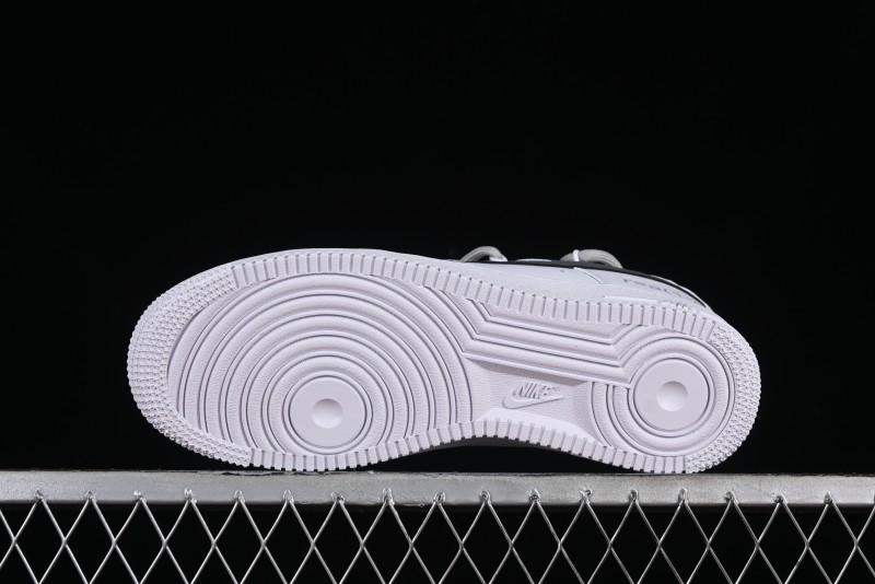 Nike Air Force 1 '07 Low Spray Paint White Grey Strap Low-Top Casual Sneakers - ZH0316-017