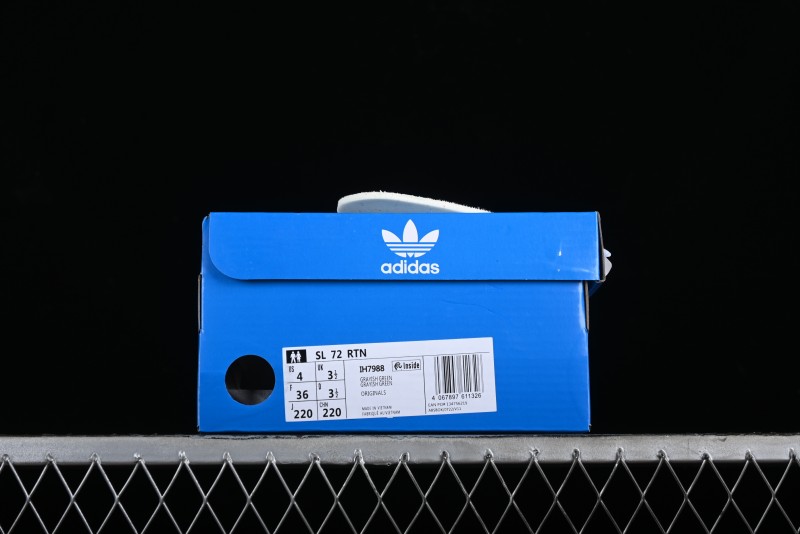 Adidas Originals SL 72 Retro Running Shoes with Ecotex Tongue and EVA Midsole - IH7988