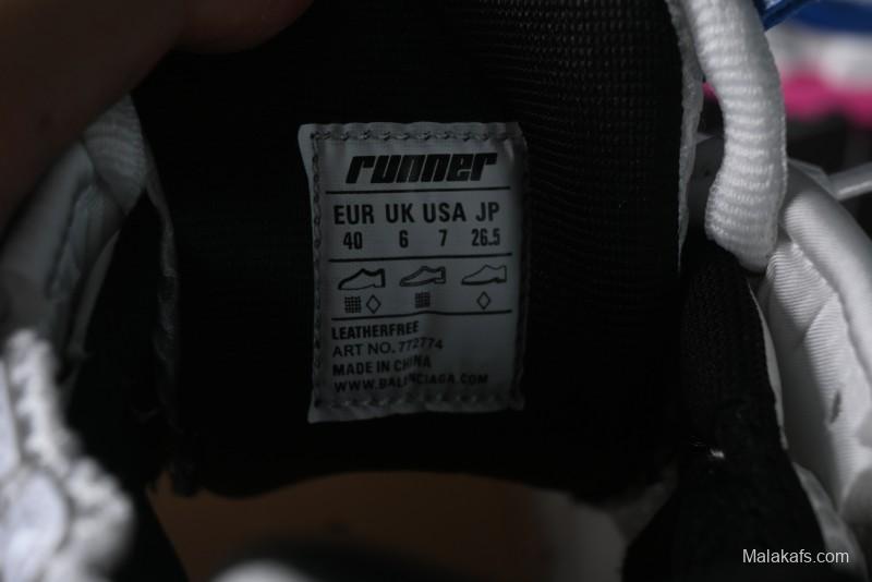 Balenciaga Runner Kith Four Color Retro Casual Sneakers - W3RMU9554