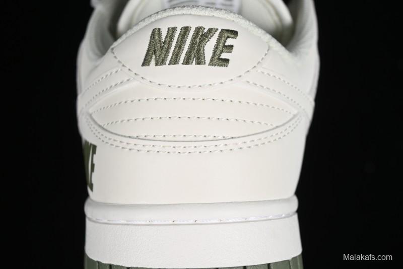 Nike SB Dunk Low Collaboration Triple Swoosh Military Green Colorway Low-Top Casual Skateboarding Shoes - NK5639-323