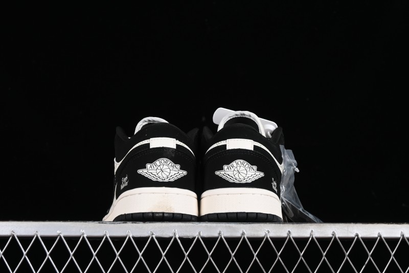 Nike Air Jordan 1 Low LV Collaboration - Black White Panda Custom Culture Casual Sneakers SJ9950-001