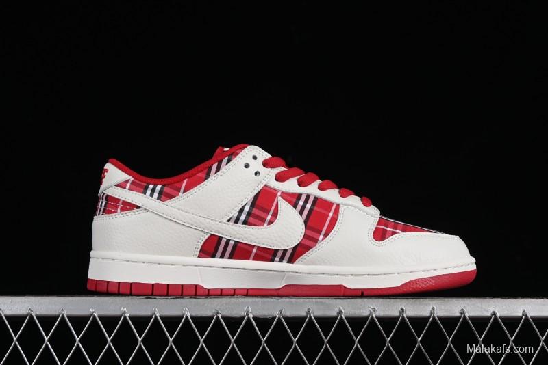 Nike SB Dunk Low Supreme - Plaid Colorway Low-Top Casual Skateboarding Shoes - SU1853-512