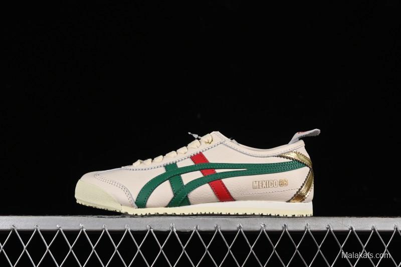 Onitsuka Tiger Mexico 66 Low-Top Leather Sneakers for Casual Running - 1183B511-200