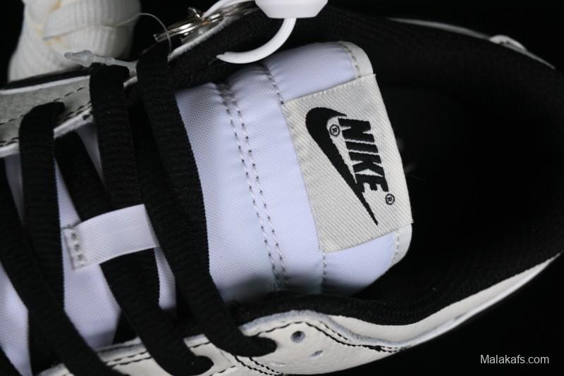 Nike SB Dunk Low UN Collaboration - Beige Black Swoosh Anniversary High-End Custom Low-Top Casual Skate Shoes - FC1688-139