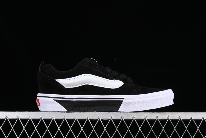 Vans Classics Knu Skool Retro Skate Shoes with Enlarged Toe and Thickened Tongue - VN0009QCWBL