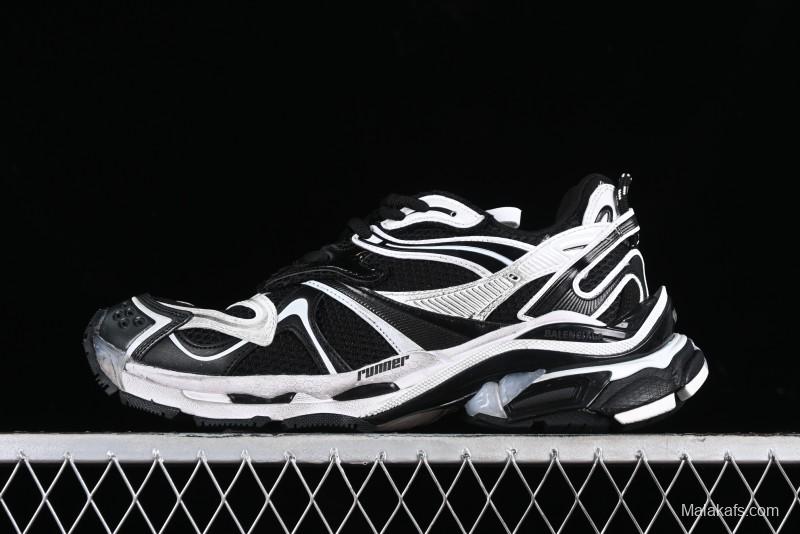 Balenciaga Runner Kith Four Color Retro Casual Sneakers - W3RXP0213