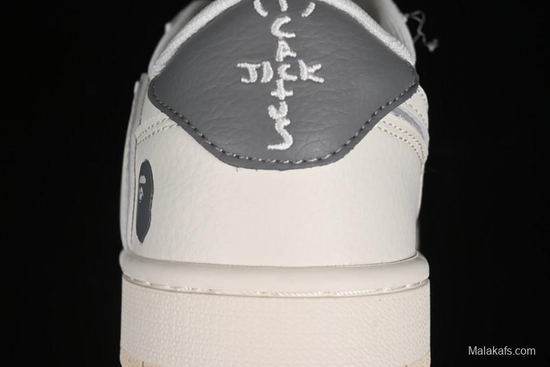 Nike Travis Scott x Fragment Design x Air Jordan 1 Low OG SP AJ1 Bape Collaboration - LJ5188-012