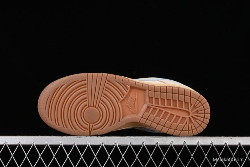 Nike Dunk Low SB Sanddrift Blue Vintage Suede and Light Blue Accent Casual Skate Shoes - HF0106-100